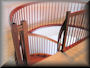 Mahogany curved balcony